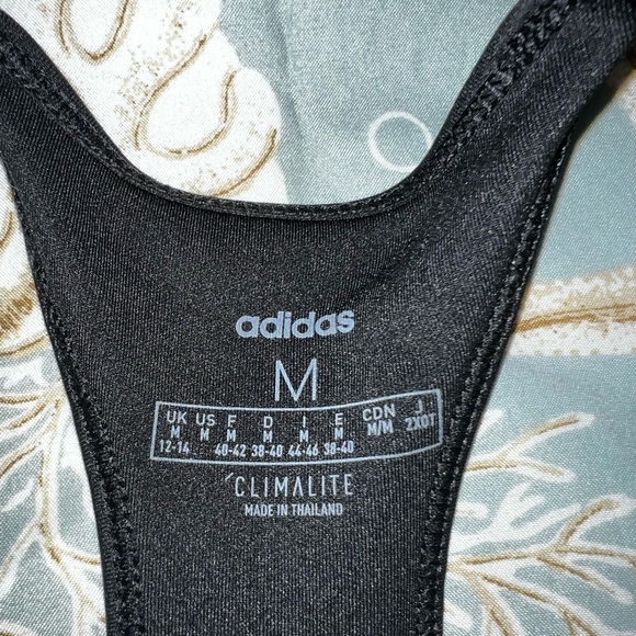 Adidas Women's Logo Climacool Workout Sports Bra - Picture 3 of 3
